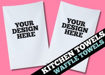 Kitchen Towels - Waffle Towels - MOCKUP MAKER