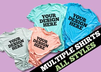 Multiple Shirts - All Styles - MOCKUP MAKER